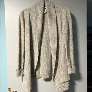 Banana Republic Cozy Light Gray Cardigan